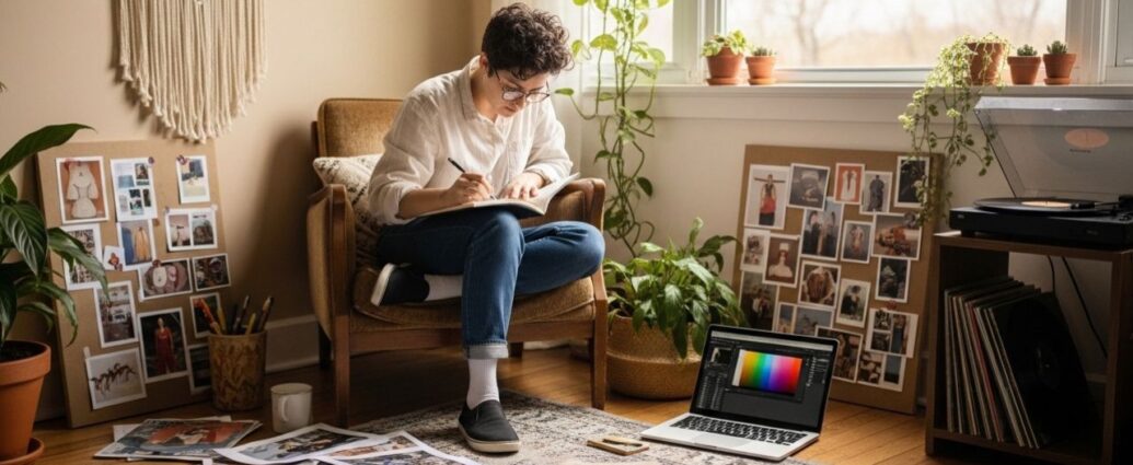 custom style with a laid-back approach.